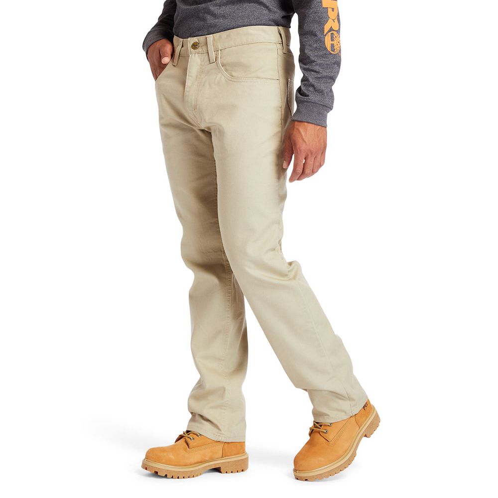 Pantalones Timberland Hombre Pro® 8 Series Flex Lona Work Kaki - Chile FDC-594063